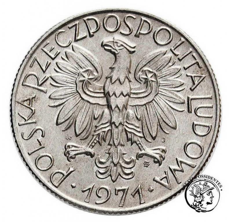 Polska 5 złotych 1971 rybak st. 1-