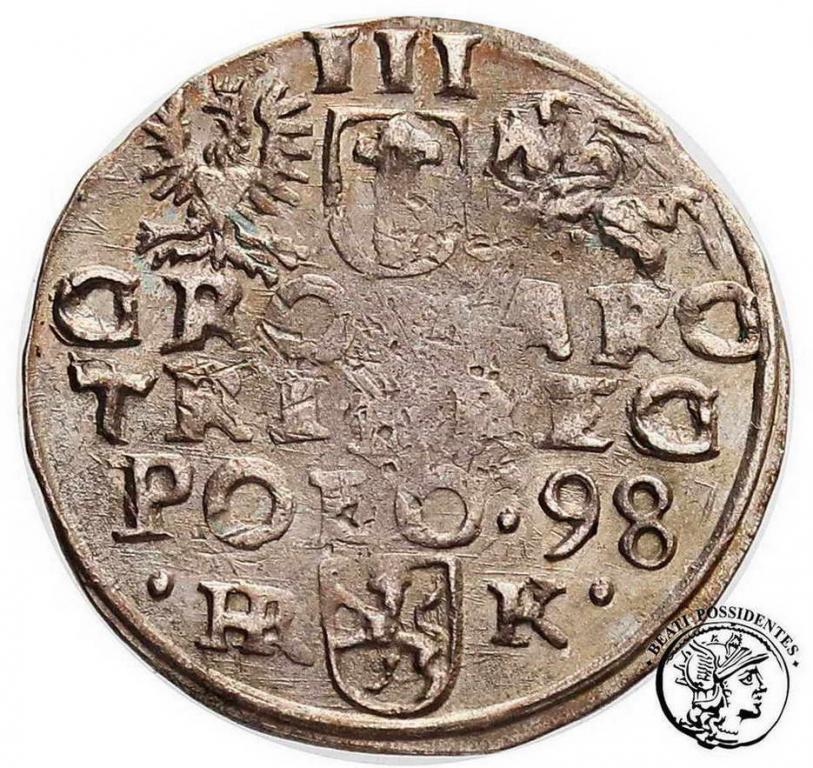 Zygmunt III Waza trojak koronny 1598 Wschowa st.3+