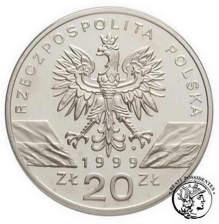 Polska III RP 20 złotych 1999 Wilk st. L-