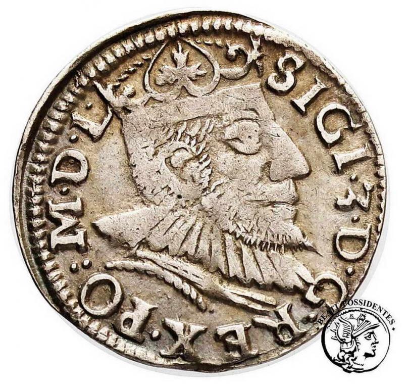 Zygmunt III Waza trojak koronny 1593 Poznań st. 3