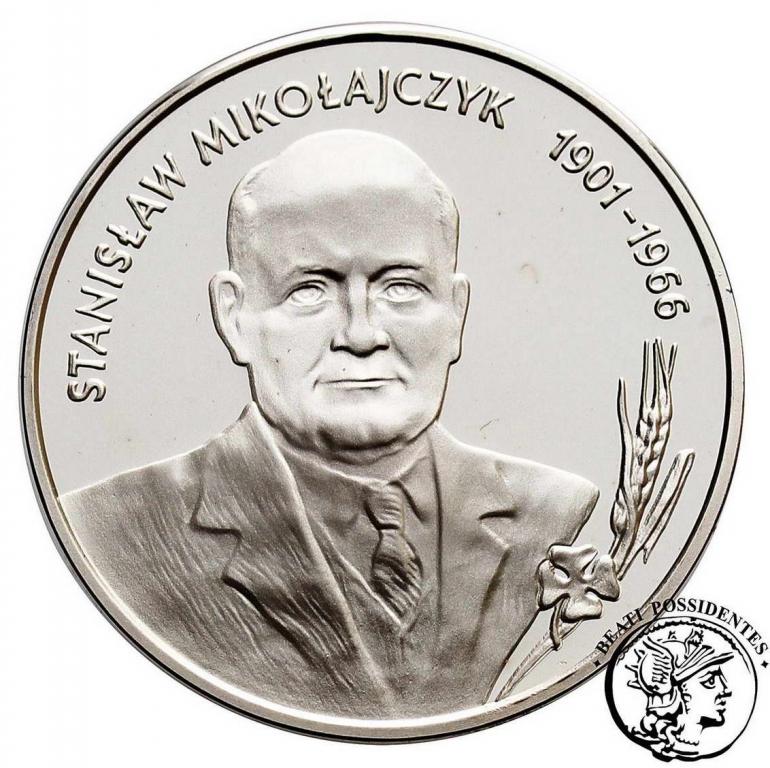 Polska 10 złotych 1996 Stanisław Mikołajczyk st.L-
