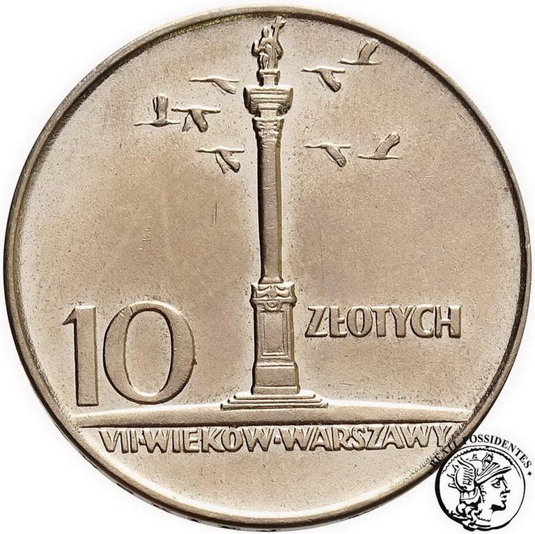 Polska 10 złotych 1966 mała kolumna st. 2