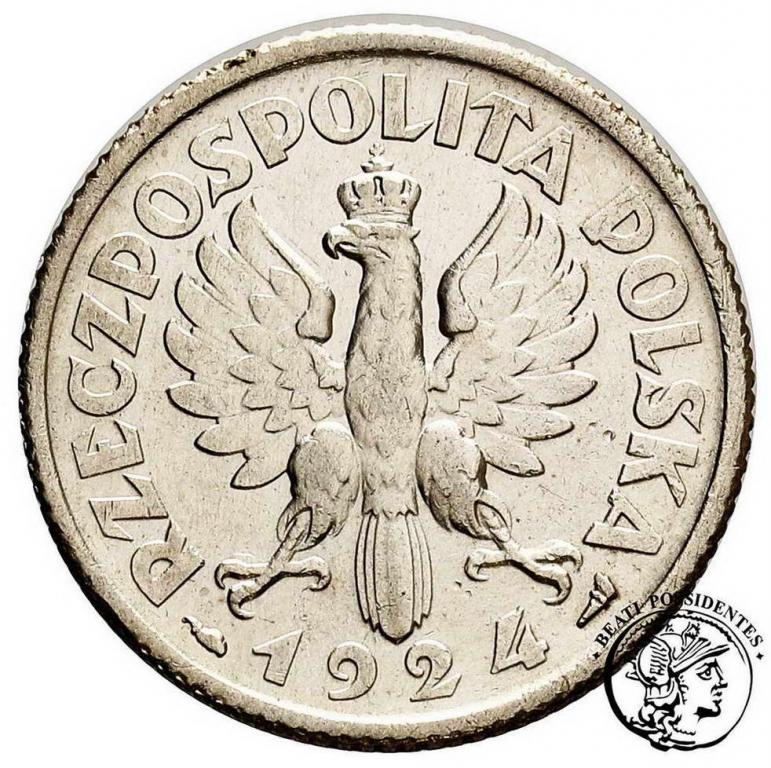 Polska II RP 1 złoty 1924 st.3+