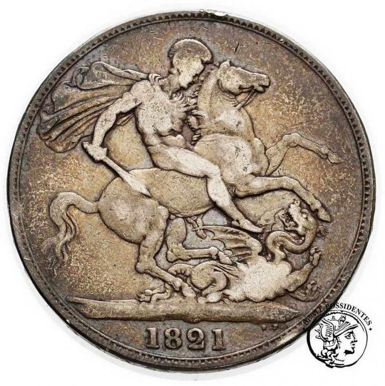 Wielka Brytania 1 korona 1821 st.3