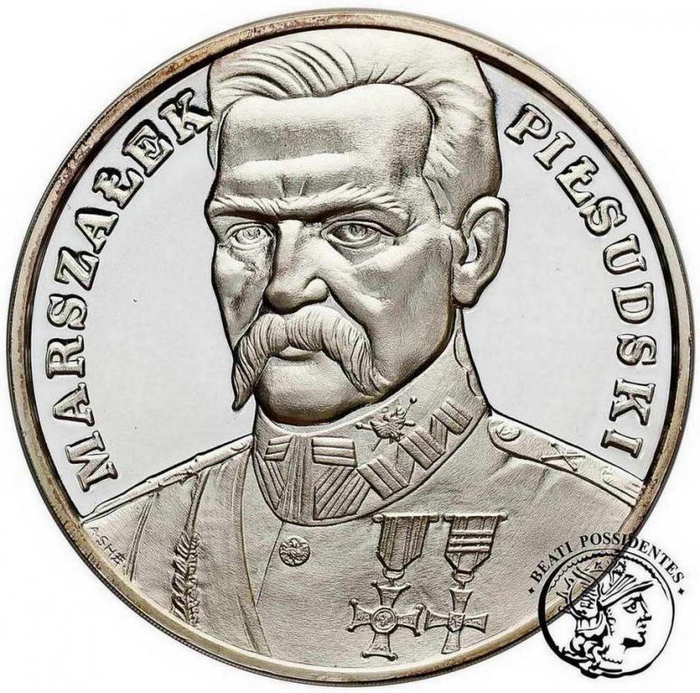 200 000 złotych 1990 Piłsudski duży tryptyk st.L