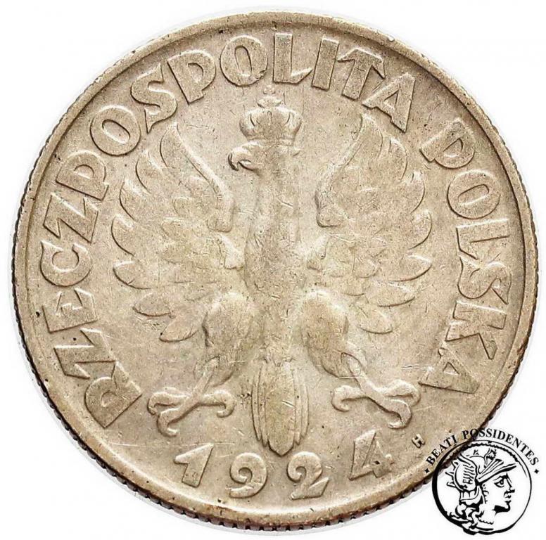 Polska II RP 2 złote 1924 litera H st.3