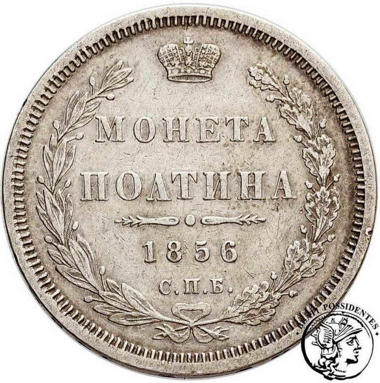 Rosja Alexander II 1/2 Rubla 1856 FB st.3