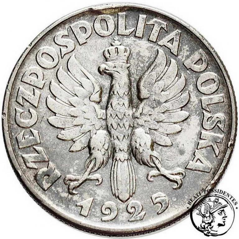 Polska II RP 2 złote 1925 (bez kropki) st.3
