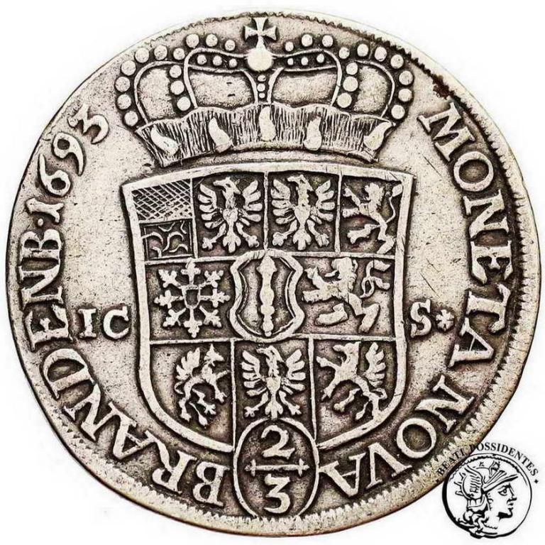 Niemcy Prusy 2/3 Talara 1693 st.3