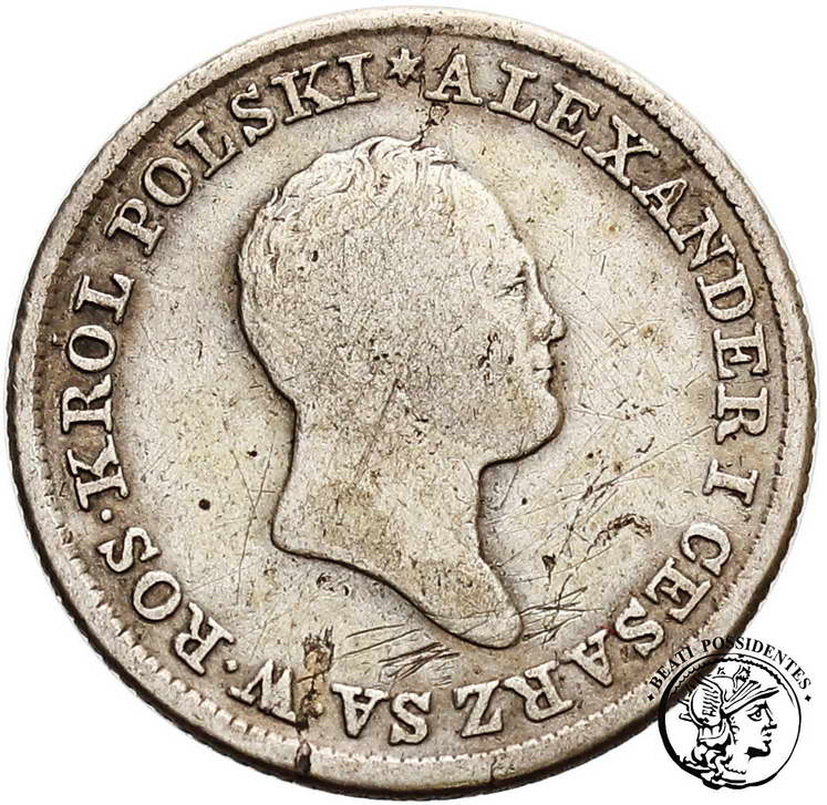 Polska Alexander I złotówka 1822 st.3