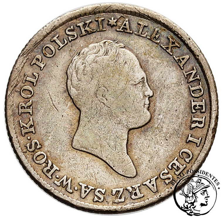 Polska Alexander I złotówka 1824 st.3