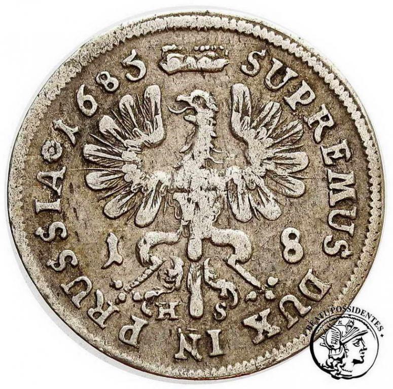 Polska Prusy Książęce ort 1685 Królewiec st.3