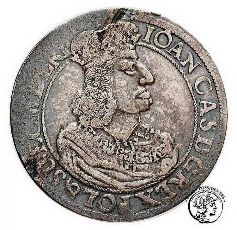 Polska Jan Kazimierz ort 1660 Gdańsk st. 3-