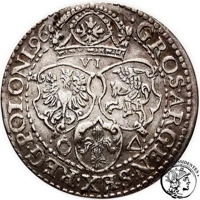 Polska Zygmunt III Waza szóstak 1596 Malbork st.3+