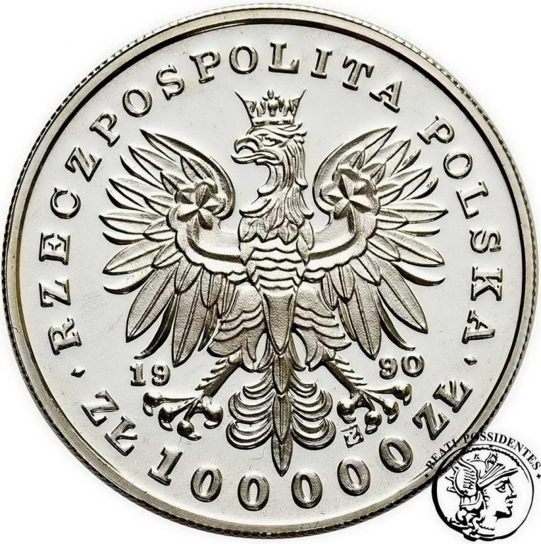 Polska Mały Tryptyk 100 000 zł 1990 Chopin st. L