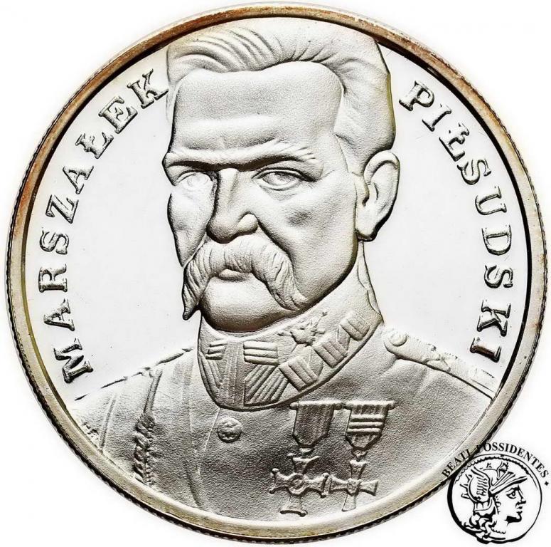 Polska Mały Tryptyk 100 000 zł 1990 Piłsudski st.L