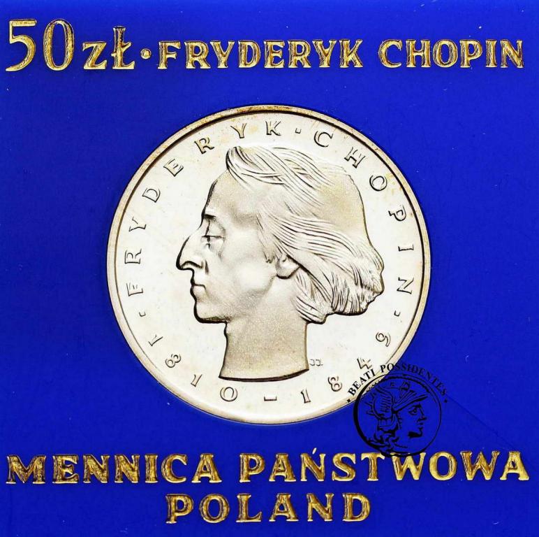 Polska PRL 50 złotych 1972 Chopin st.L