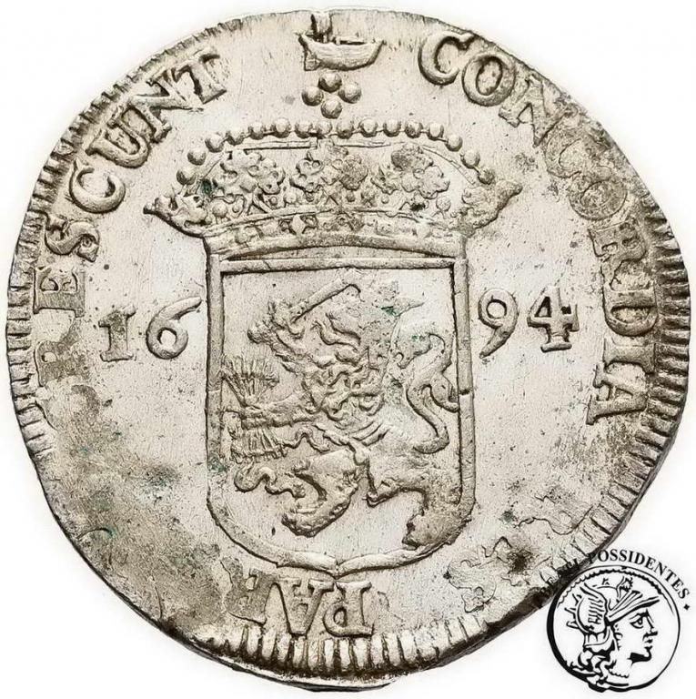 Niderlandy Westfriesland silver ducat 1694 st. 3+