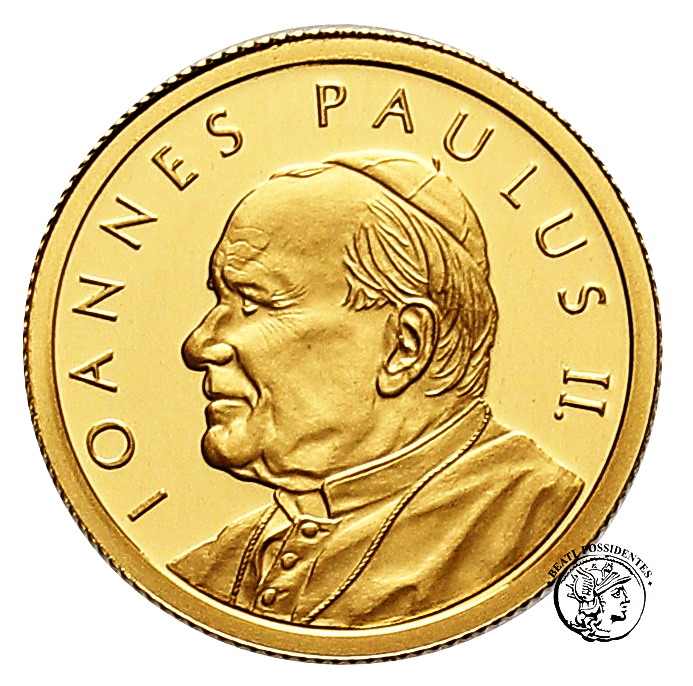Malta zakon 500 Liras 2005 Jan Paweł II ZŁOTO st.L