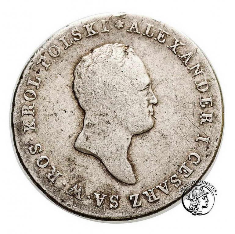 Polska 5 złotych 1816 Alexander I st. 3-/3