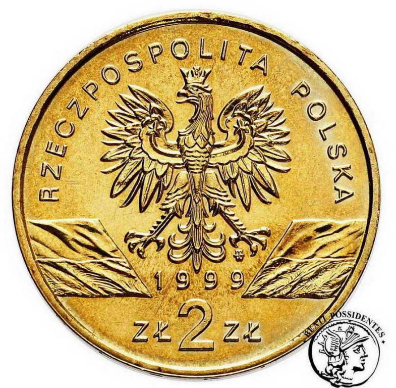 Polska III RP 2 złote 1999 Wilk st. 1