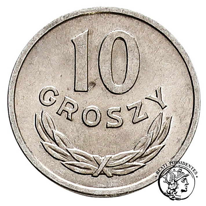 Polska PRL 10 groszy 1967 st. 1/1-