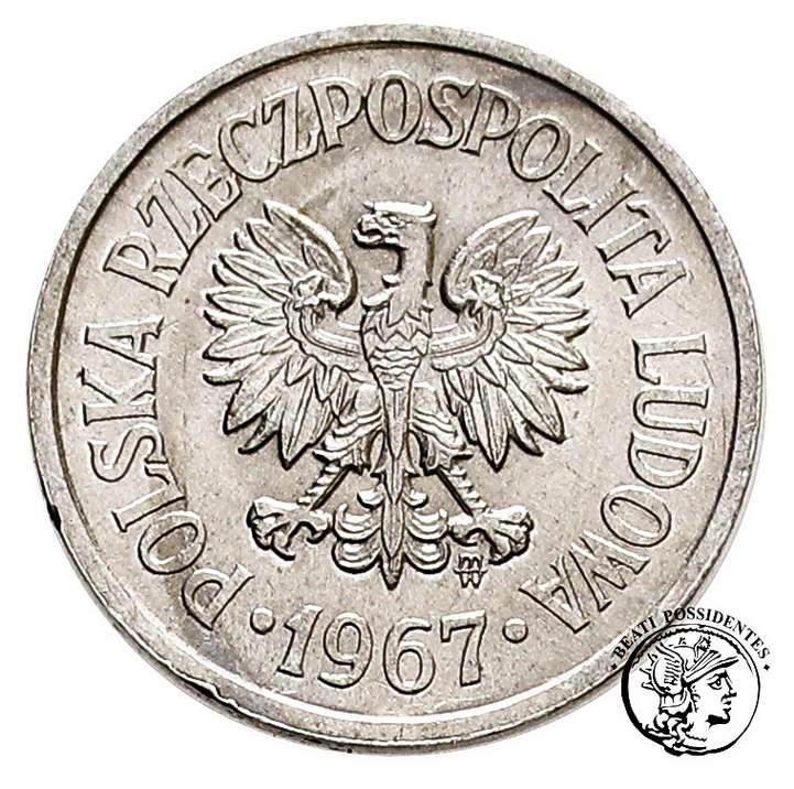 Polska PRL 10 groszy 1967 st. 1/1-