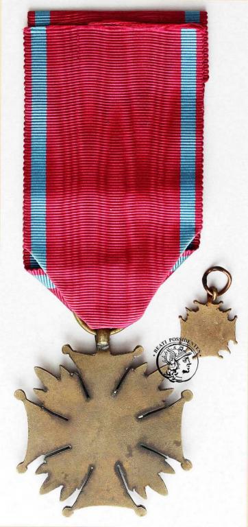 II RP Brązowy Krzyż Zasługi i miniatura