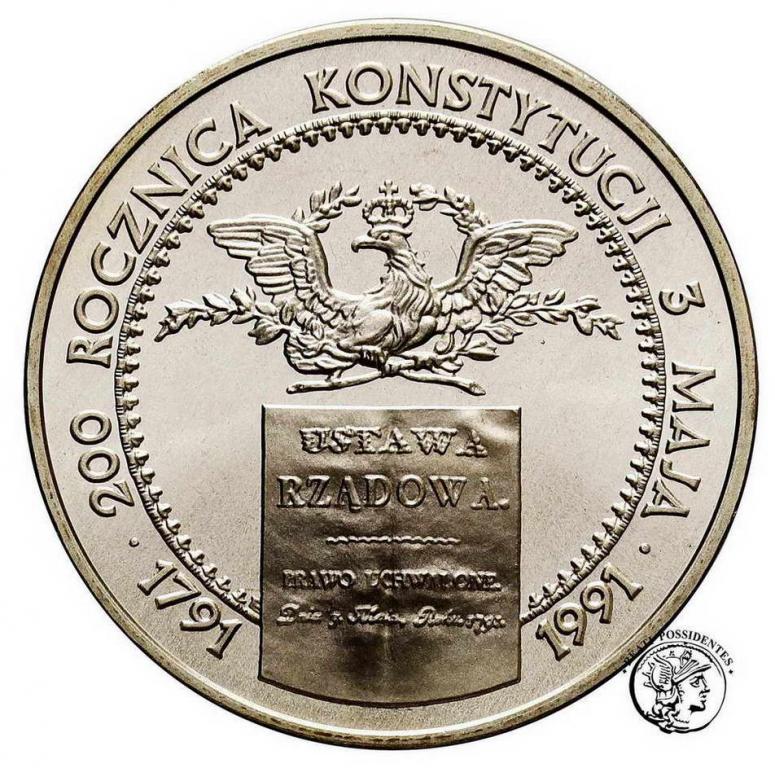 Polska III RP 200 000 zł 1991 Konstytucja st. L