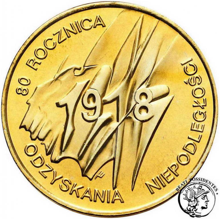 Polska III RP 2 złote 1998 Niepodległość st. 1