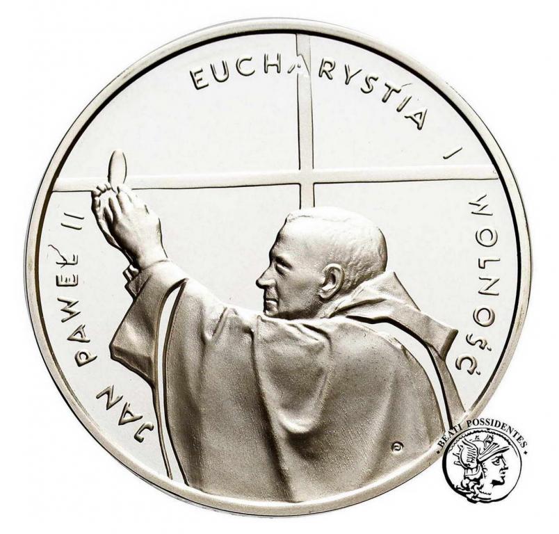 III RP 10 złotych JP II Eucharystia 1997 st.L