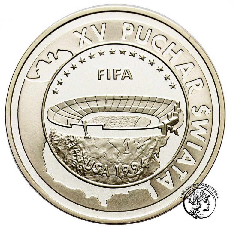 Polska III RP 1000 zł 1994 Puchar Świata FIFA st.L