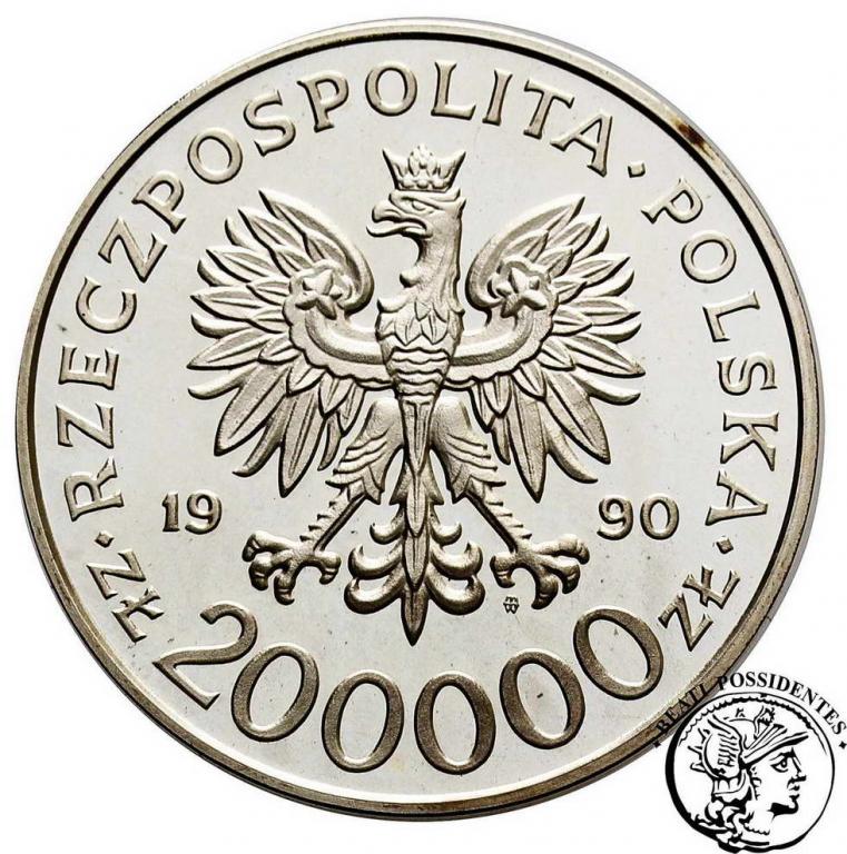 Polska III RP 200 000 zł 1990 Grot Rowecki st. L
