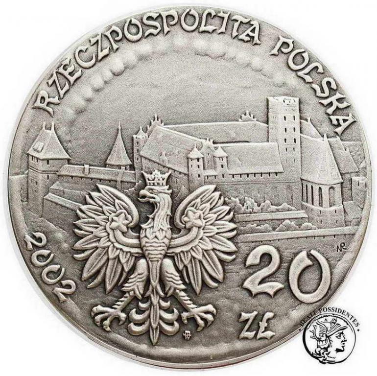 Polska III RP 20 złotych 2002 Malbork st. 1