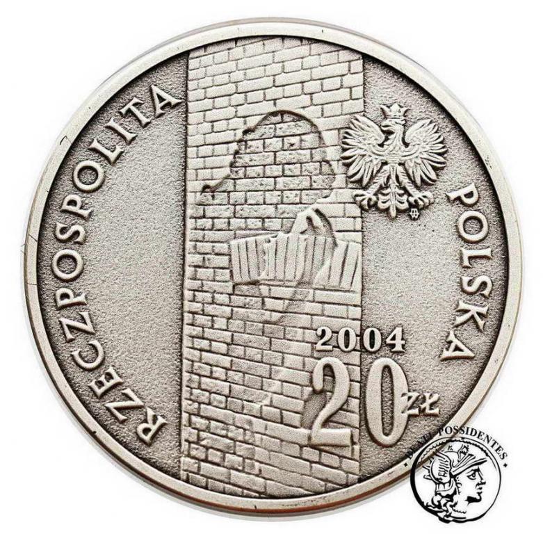 Polska III RP 20 złotych 2004 Getto w Łodzi st.1