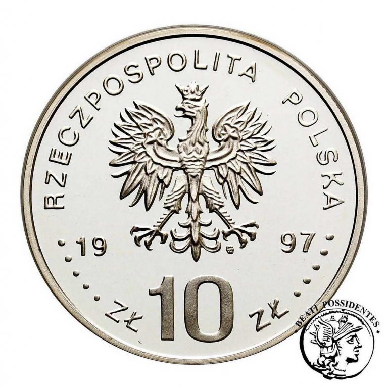 Polska III RP 10 złotych 1997 Batory półpostać stL