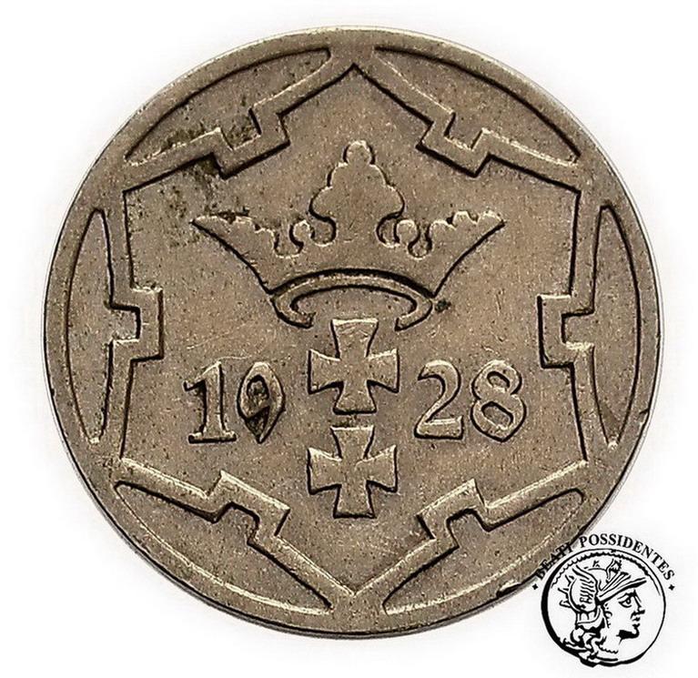 Polska Wolne Miasto Gdańsk 5 fenigów 1928 st. 3+