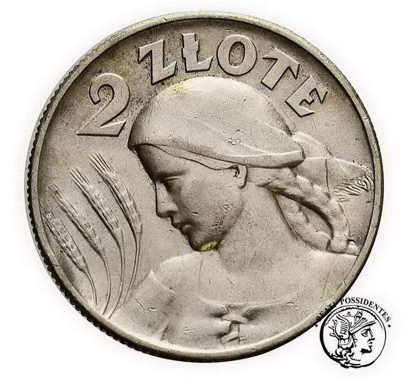 Polska 2 złote 1925. (kropka) st. 3+