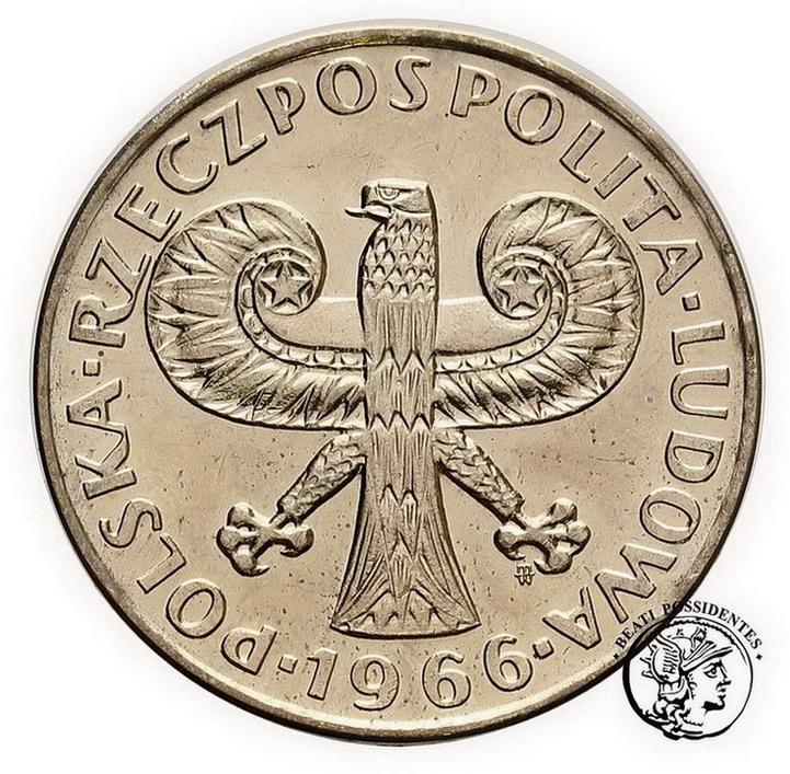 Polska 10 złotych 1966 mała kolumna st. 1-