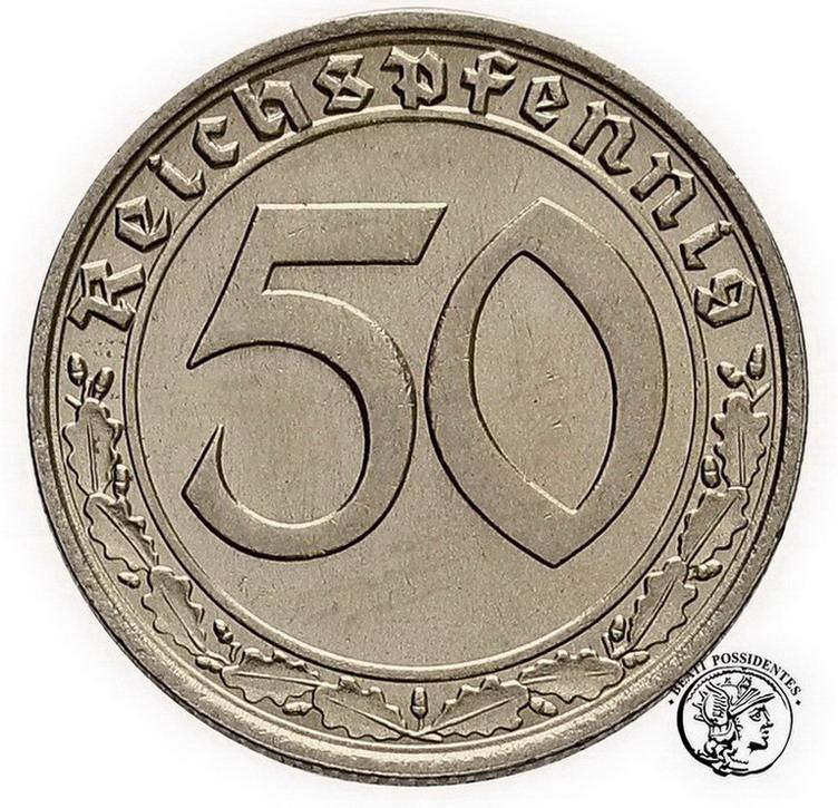 Niemcy III Rzesza 50 fenigów 1939 F st. 1