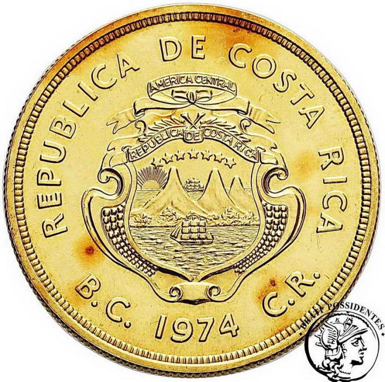 Costa Rica 1500 Colones 1974 Mrówkojad st. 1-