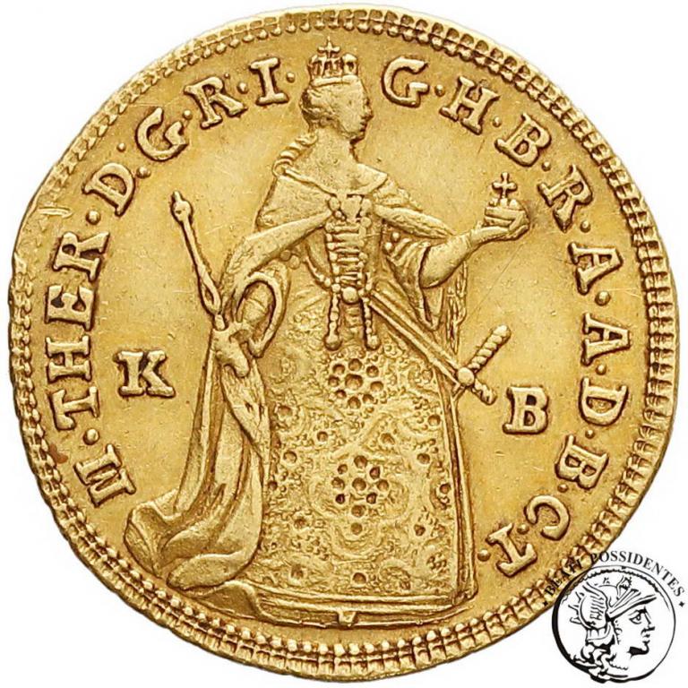 Węgry Maria Teresa dukat 1765 KB Kremnica st. 3+