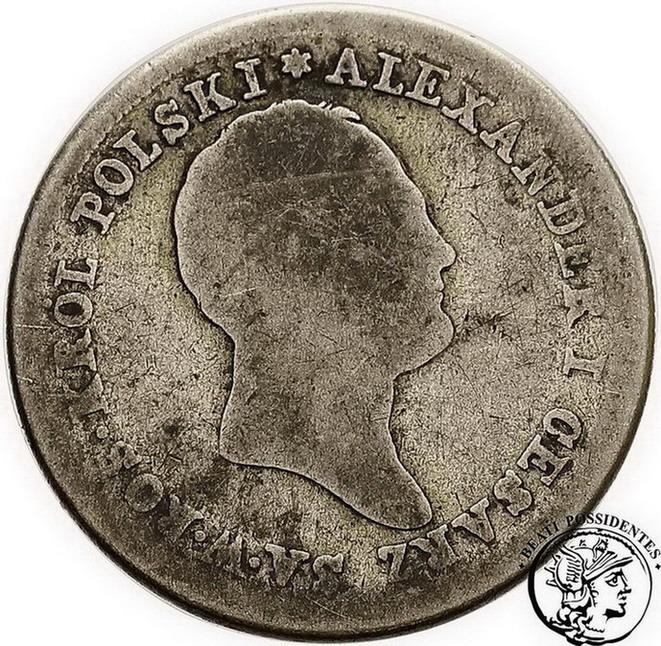 Polska 2 złote 1824 Aleksander I st. 3-/4