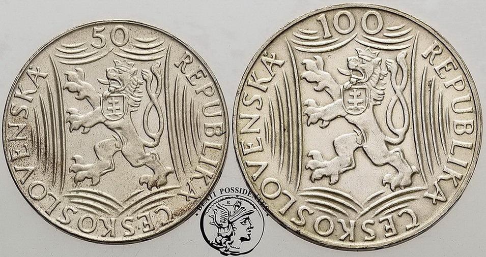 Czechosłowacja 50 + 100 koron 1949 Stalin st. 2-