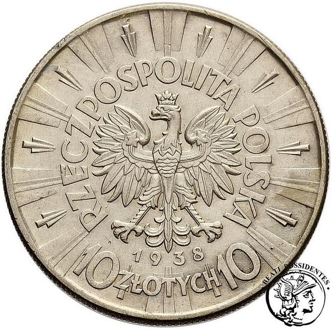 Polska 10 złotych 1938 Józef Piłsudski st. 3
