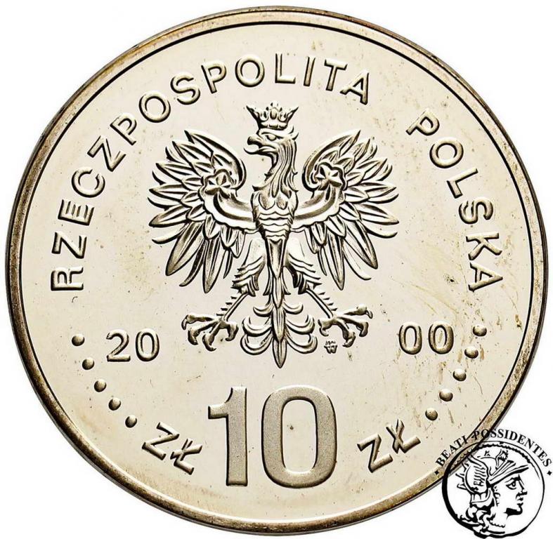 Polska III RP 10 złotych 2000 Solidarność st.L-