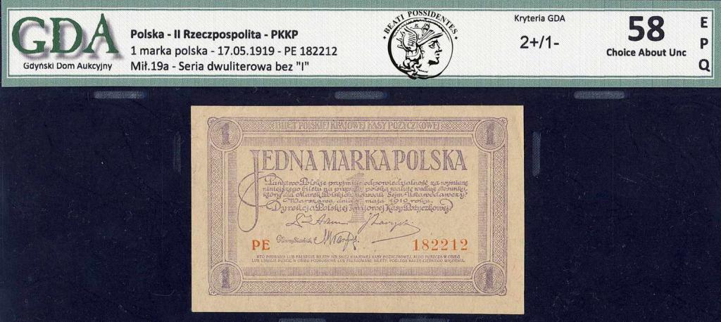 Polska 1 marka polska 1919 GDA 58