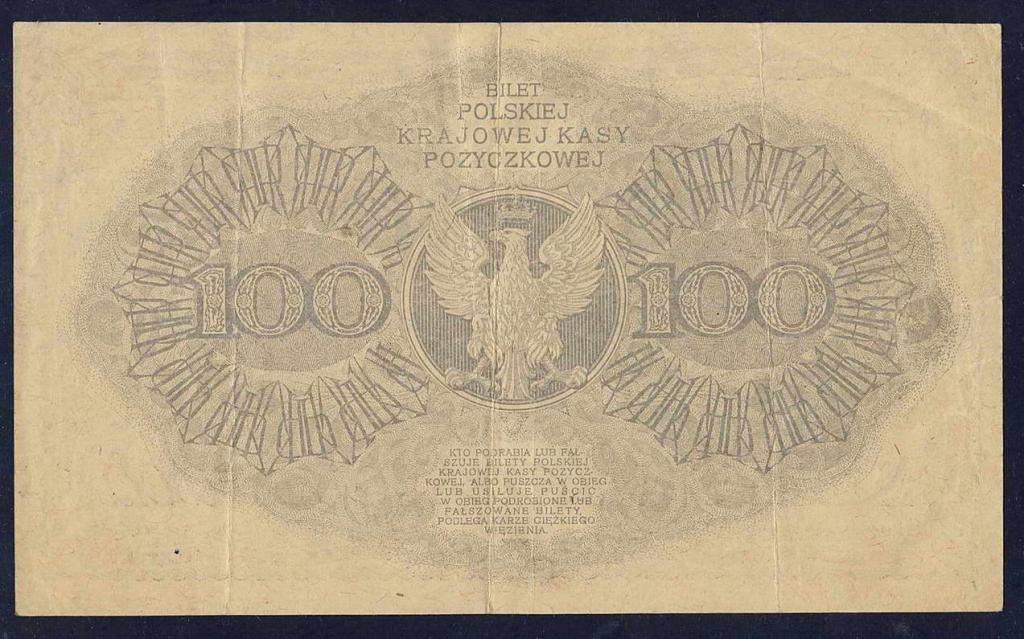 Polska 100 marek polskich 1919 st.3