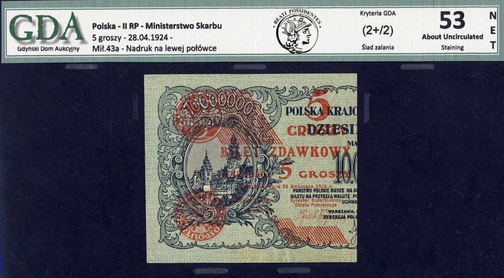 Polska 5 groszy 1924 GDA 53