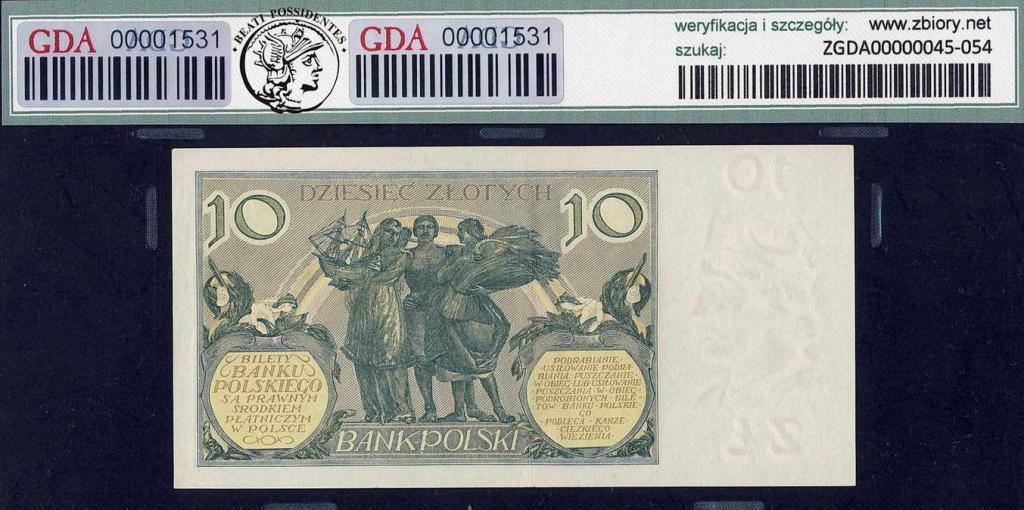 Polska 10 złotych 1929 GDA 45